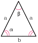 Найти углы равнобедренного треугольника зная стороны и основание