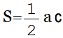 формула Площадь прямоугольного треугольника