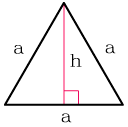 Найти высоту равностороннего треугольника зная длину стороны